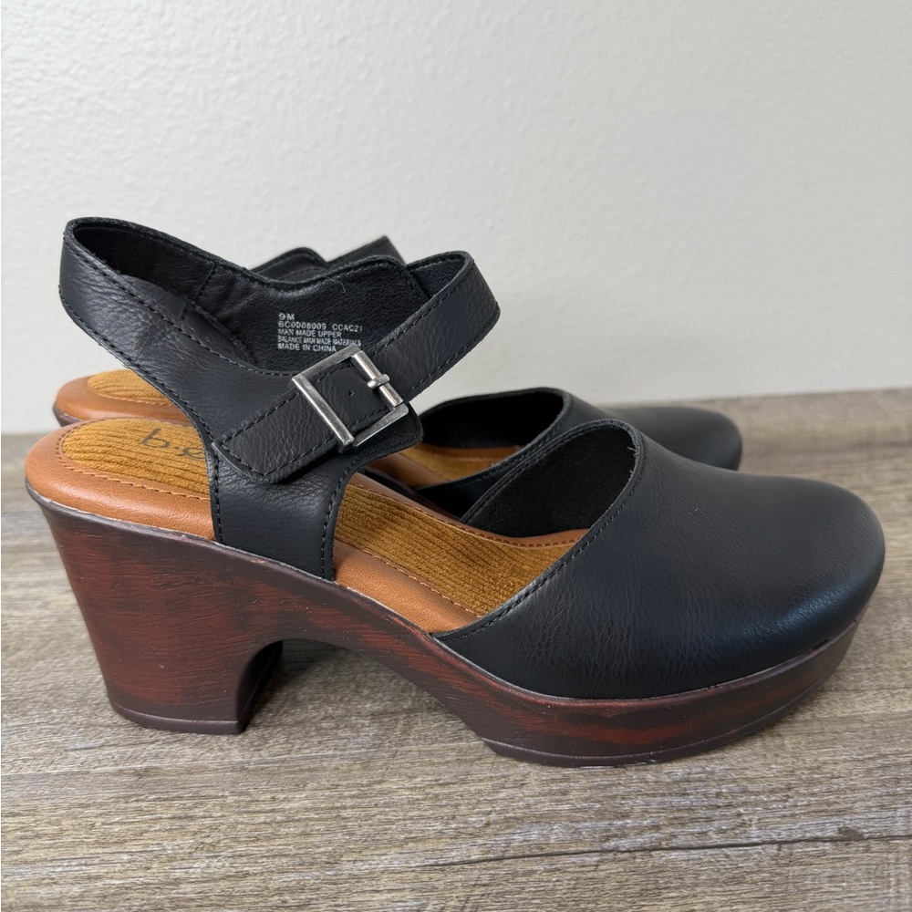 B.O.C. Women's Natasha Comfort Wedge Sandals Size 9M Black